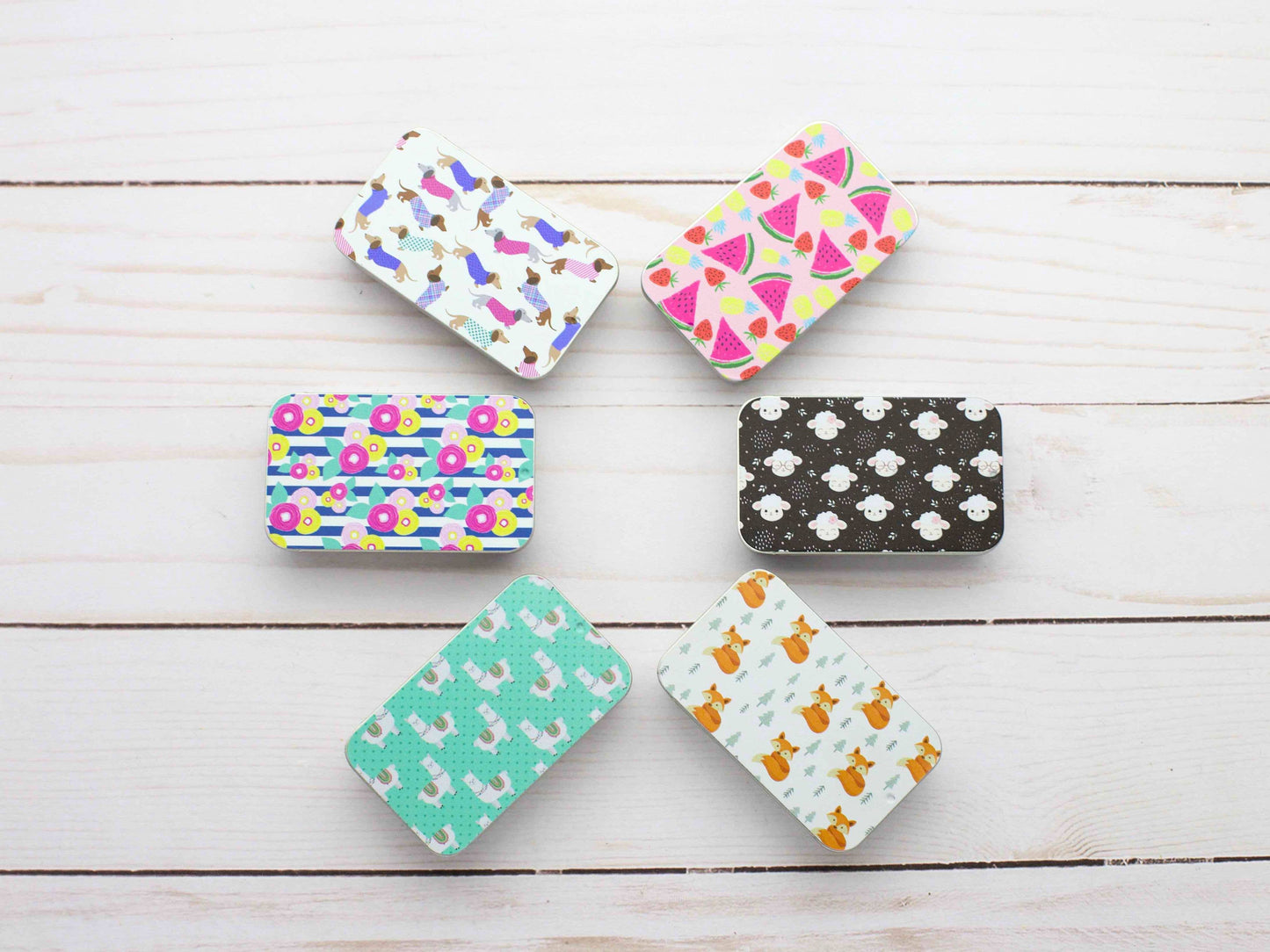 Print Slide Top| Storage Tins