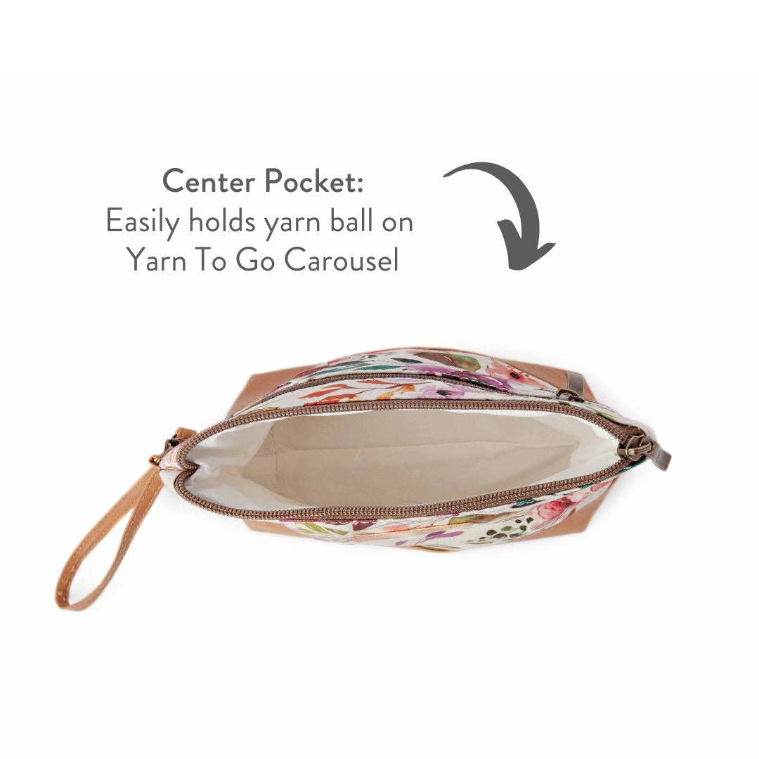 Mini Sac Trini – Petit Sac à Projet Zippé pour Chaussettes - Fleurs Printanières