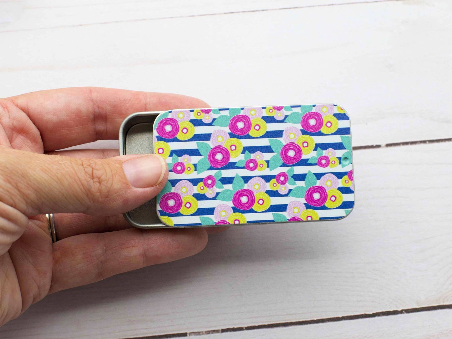 Print Slide Top|  Storage Tins
