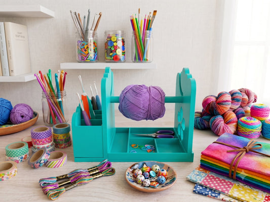 Rotating Yarn Station & Craft Caddy