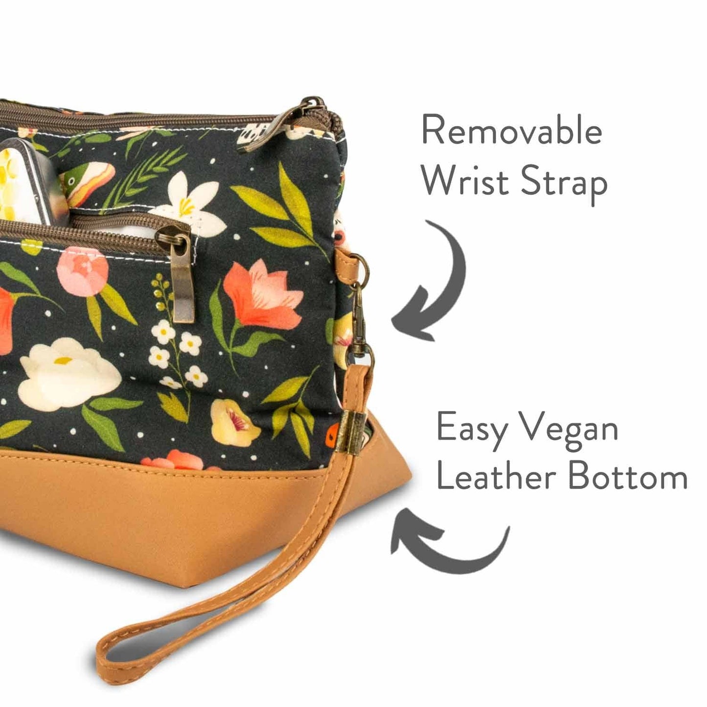 Sac de Projet Tricot Trinity Forêt Nocturne – Moyen, Zippé