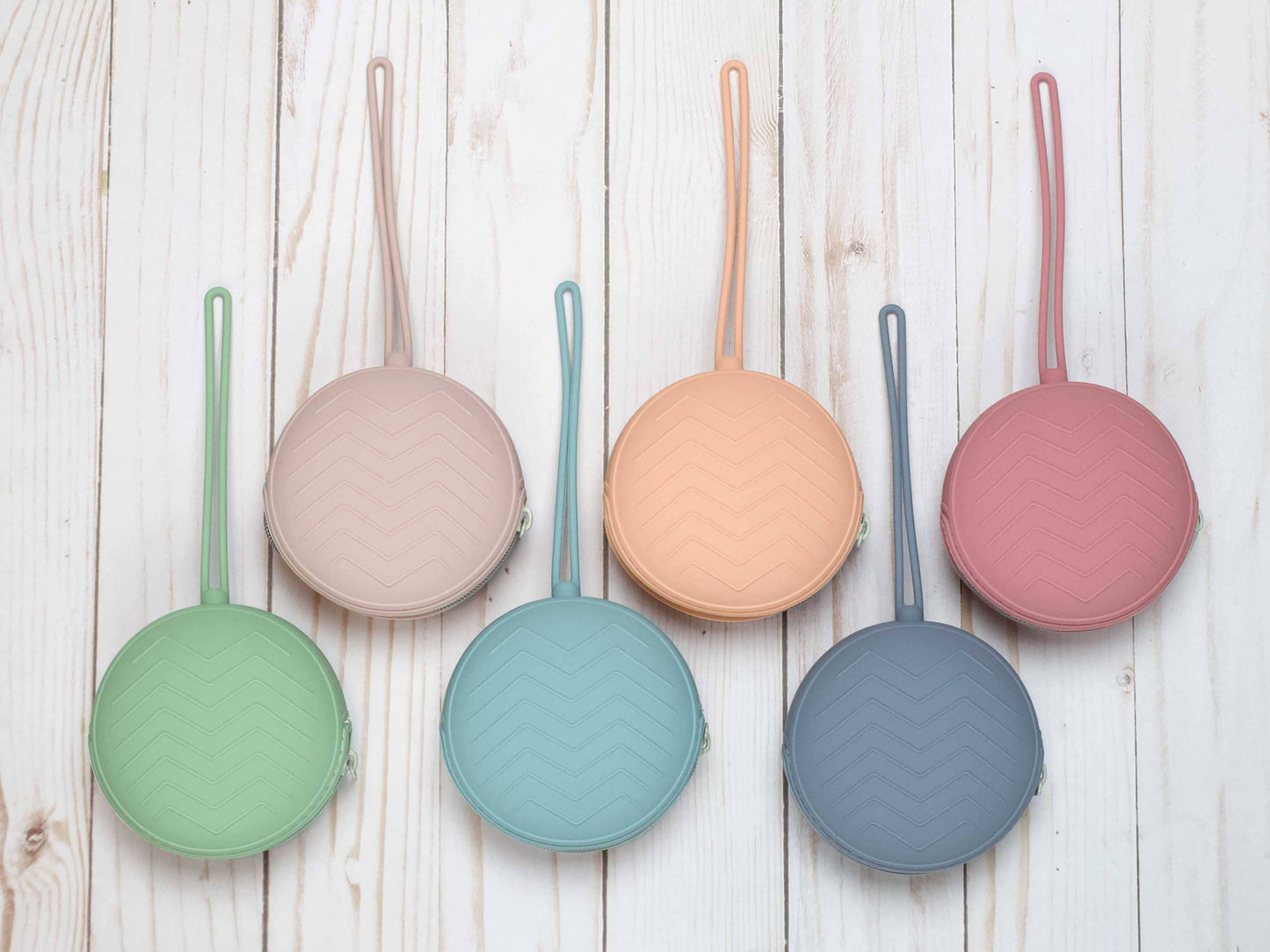 Round Storage Pouches - Pastel