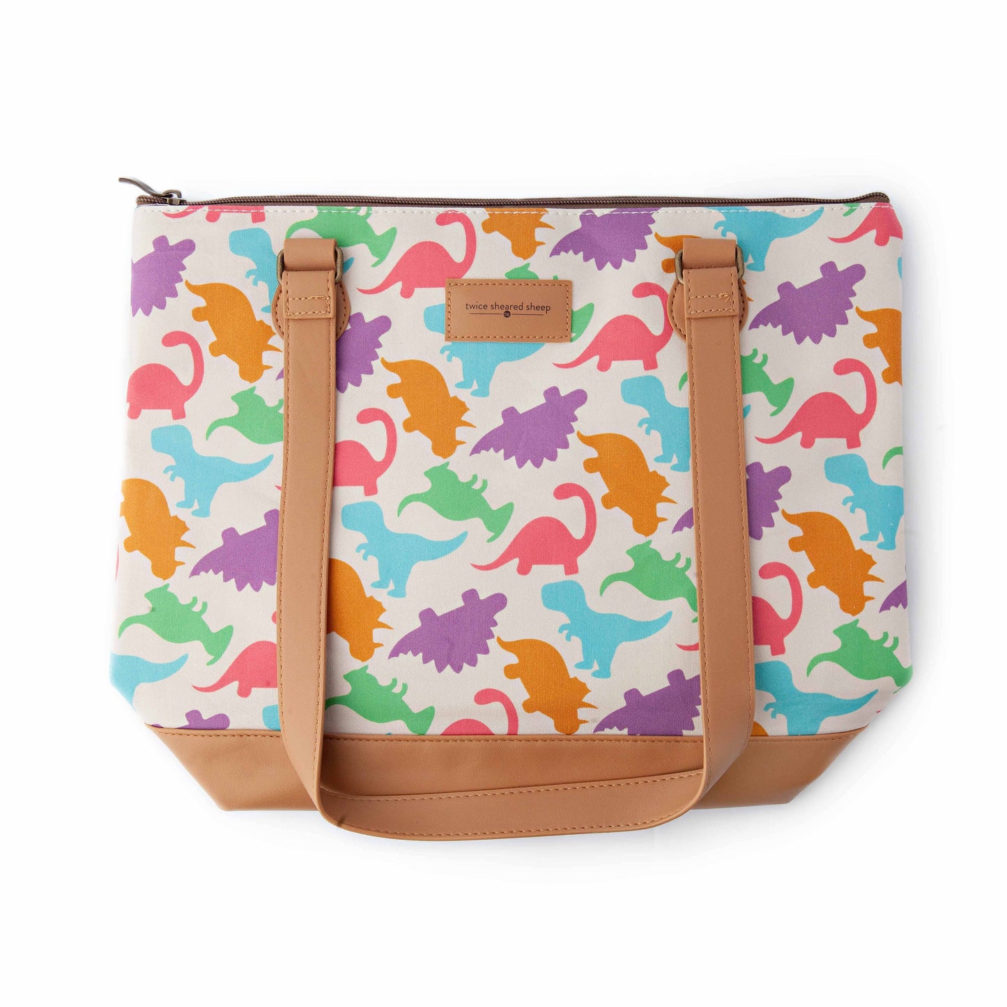 Grand sac de projet de tricot zippé – Dino Mega Trinity