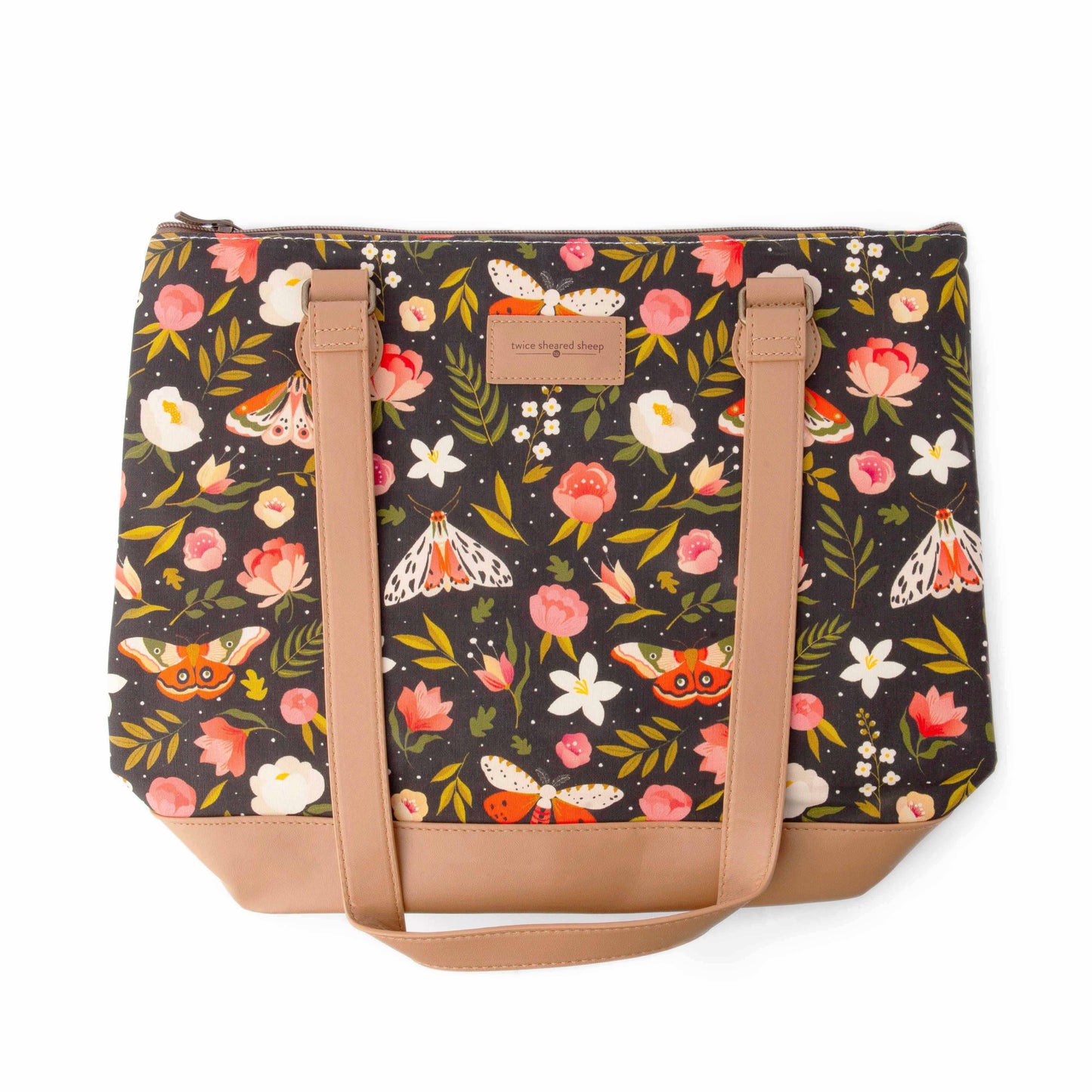 Sac de projet de tricot zippé grand format – Mega Trinity Nuit Forêt