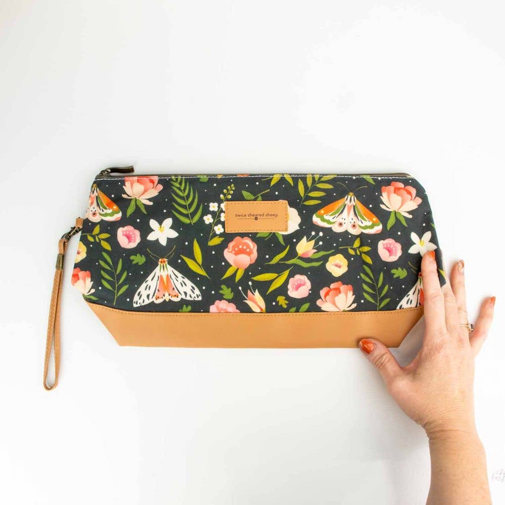 Sac de Projet Tricot Trinity Forêt Nocturne – Moyen, Zippé