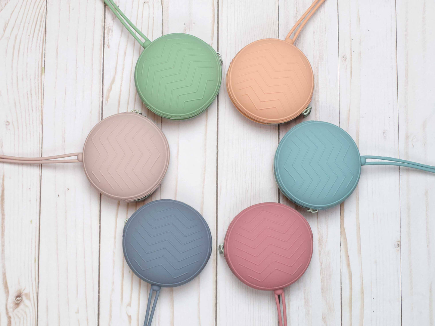Round Storage Pouches - Pastel