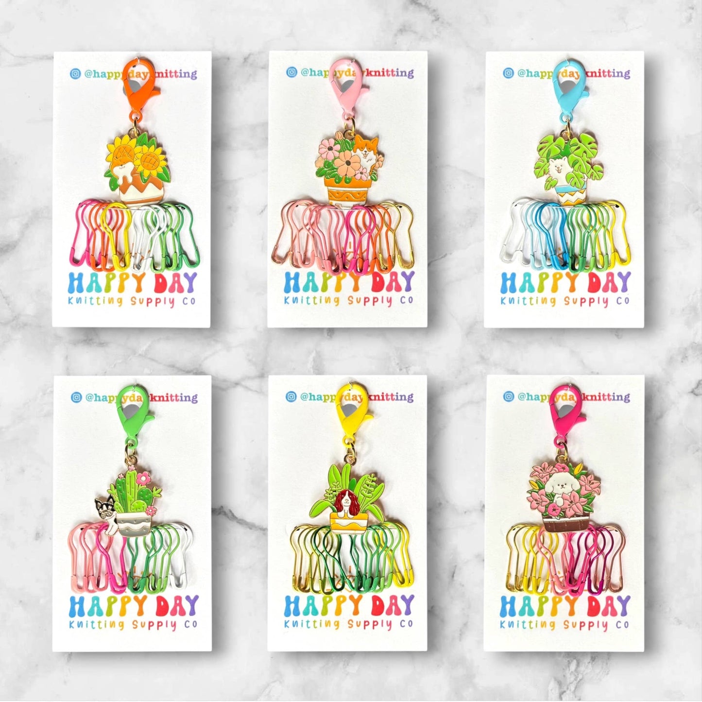 Bark If You Love Houseplants Collection - Stitch Marker Sets