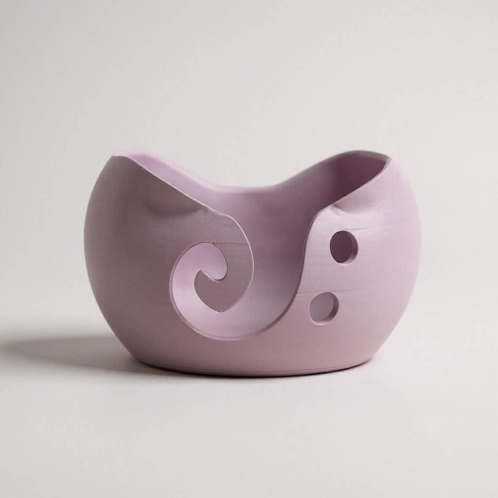 Bow Yarn Bowl, Cute 3D Printed Knitting Bowl with Smooth Yarn Guide