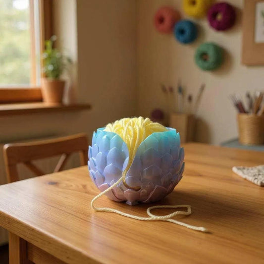 Dragon Egg Yarn Bowl, Fantasy Crochet Yarn Holder for Dragoncore Crafters