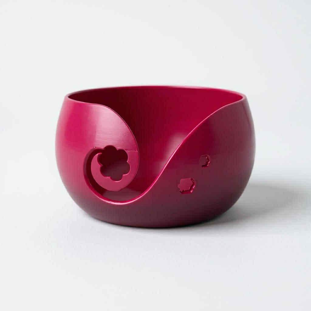 Floral Yarn Bowl, Tangle Free Yarn Holder for Crocheters and Knitters