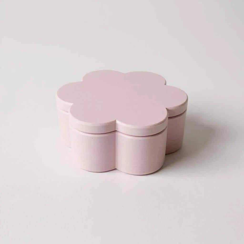 Flower Shaped Storage Box with Lid, Craft Supply Organizer, Jewelry Bead Storage
