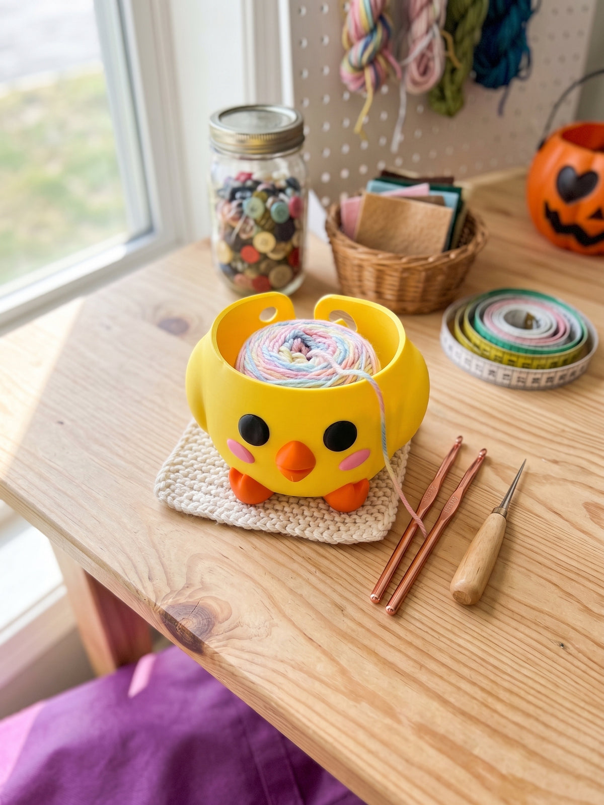 Cherry Chick Yarn Bowl