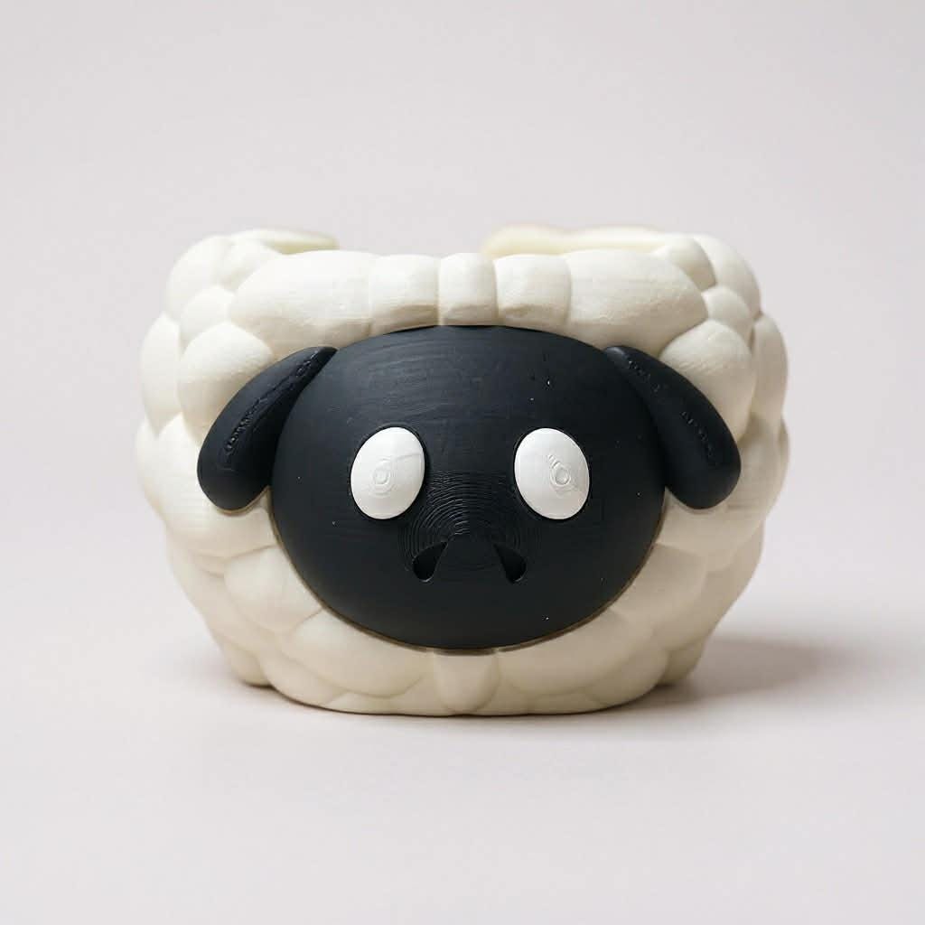 Sheep Yarn Bowl, Whimsical Knitting Bowl for Crafting, Customizable