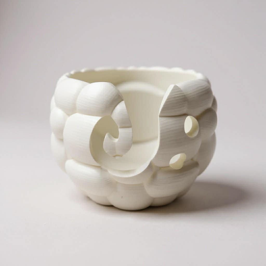 Sheep Yarn Bowl, Whimsical Knitting Bowl for Crafting, Customizable