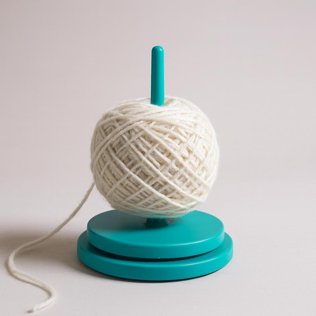 Tangle Free Yarn Spinner, Smooth Yarn Holder for Crocheters and Knitters