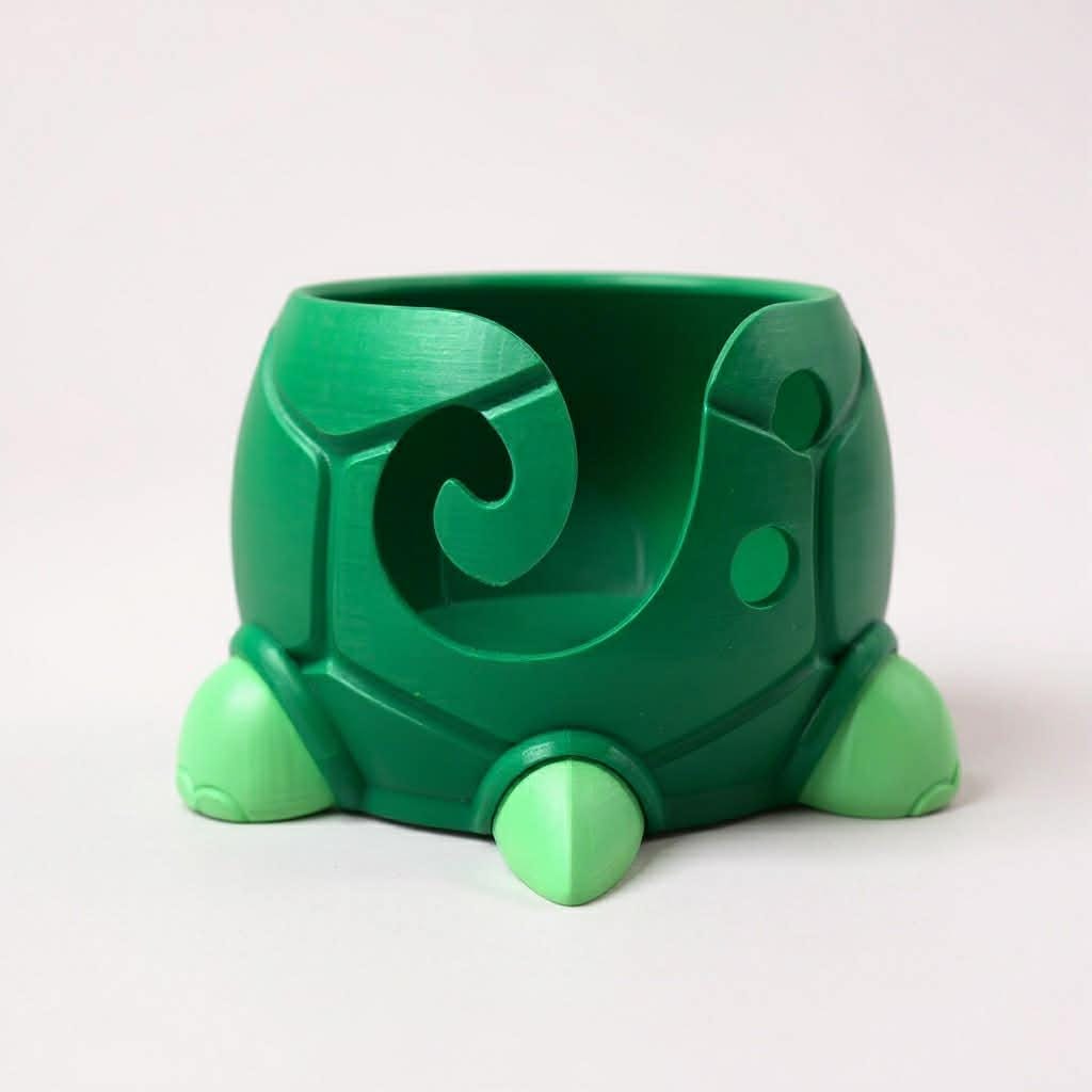 Turtle Yarn Bowl, Whimsical Knitting Bowl for Slow Crafting, Customizable