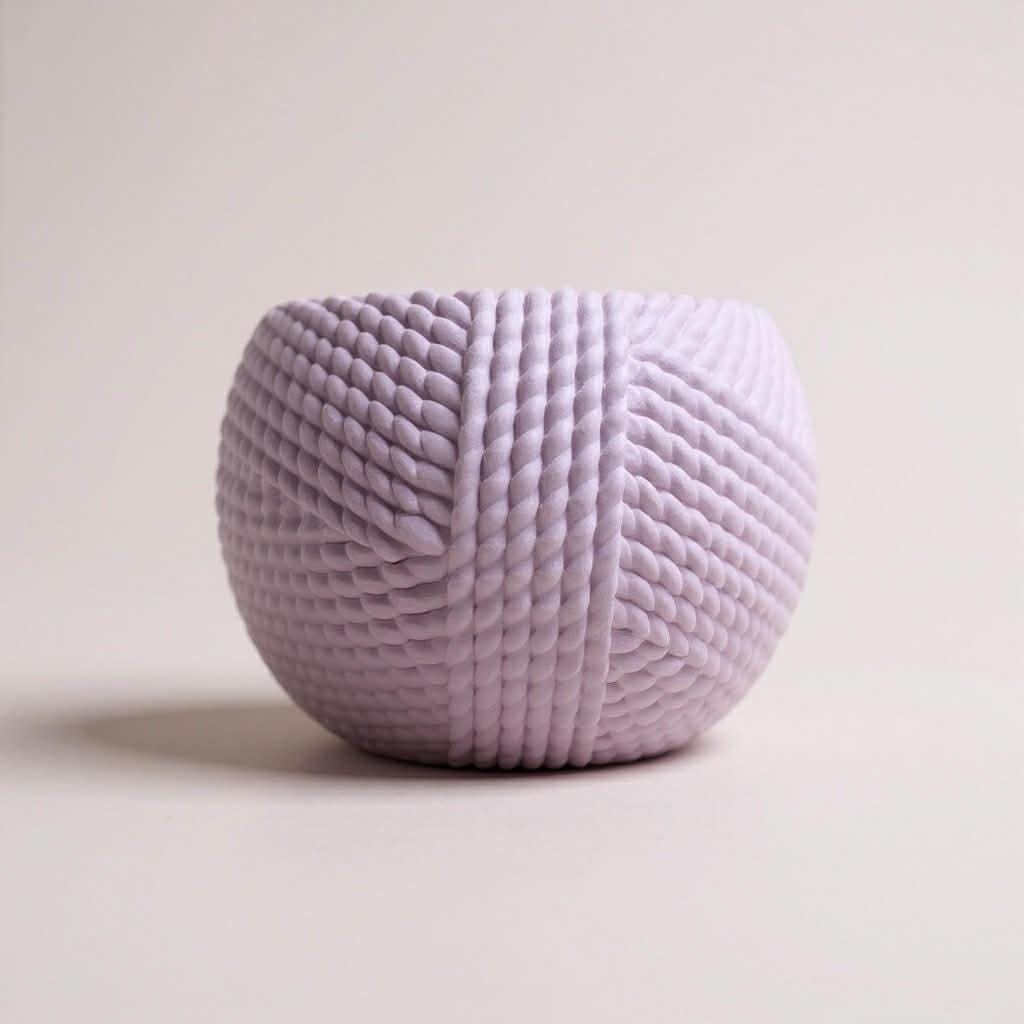 Yarn Ball Yarn Bowl, Lightweight 3D Printed Knitting Bowl with Smooth Yarn Guide