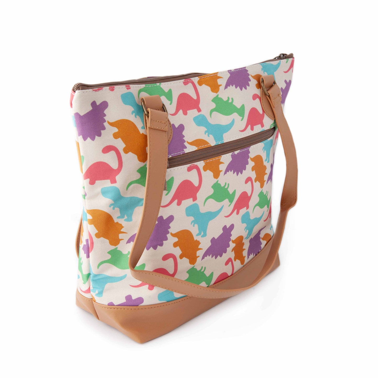 Grand sac de projet de tricot zippé – Dino Mega Trinity