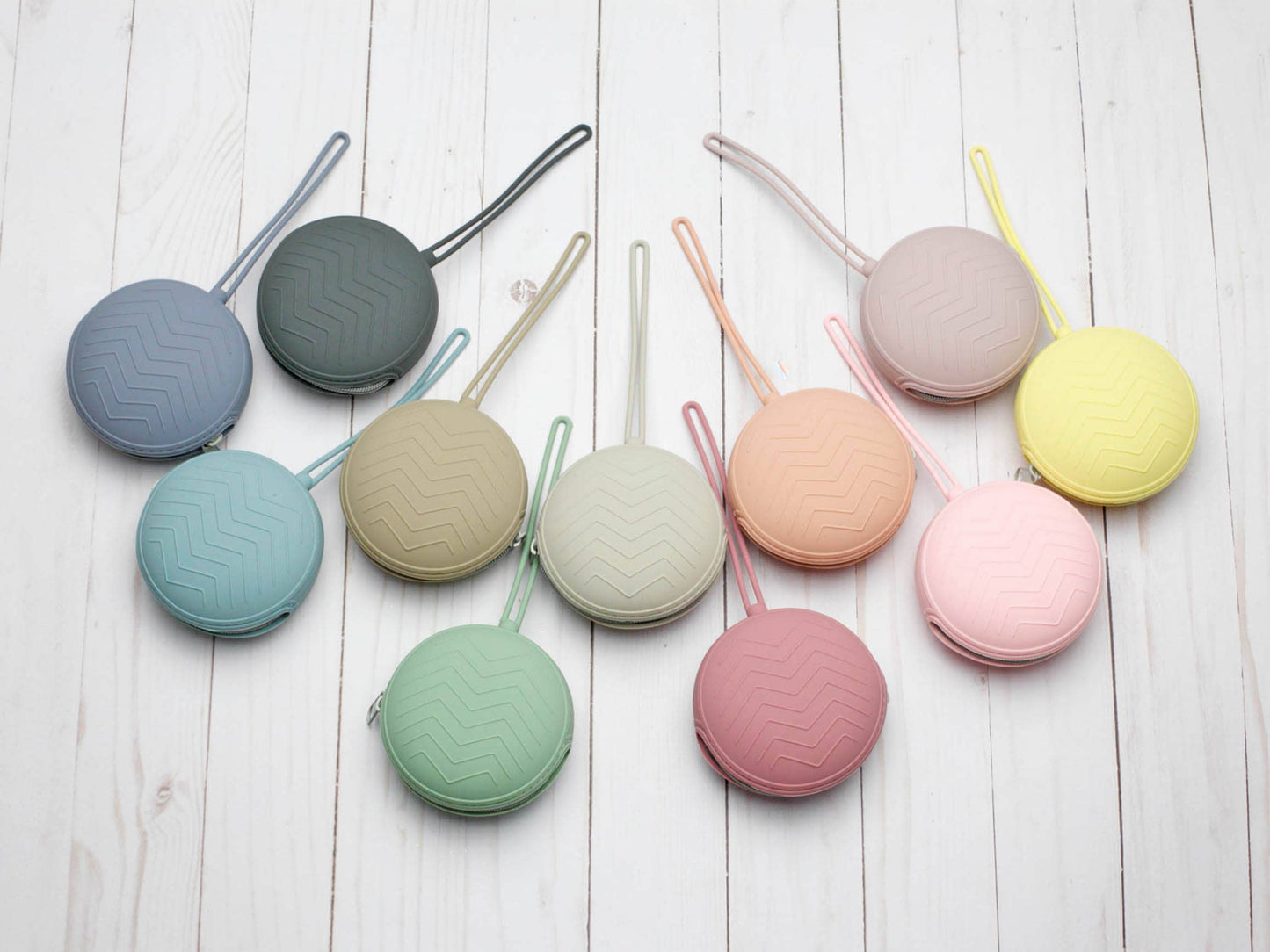 Round Storage Pouches - Pastel