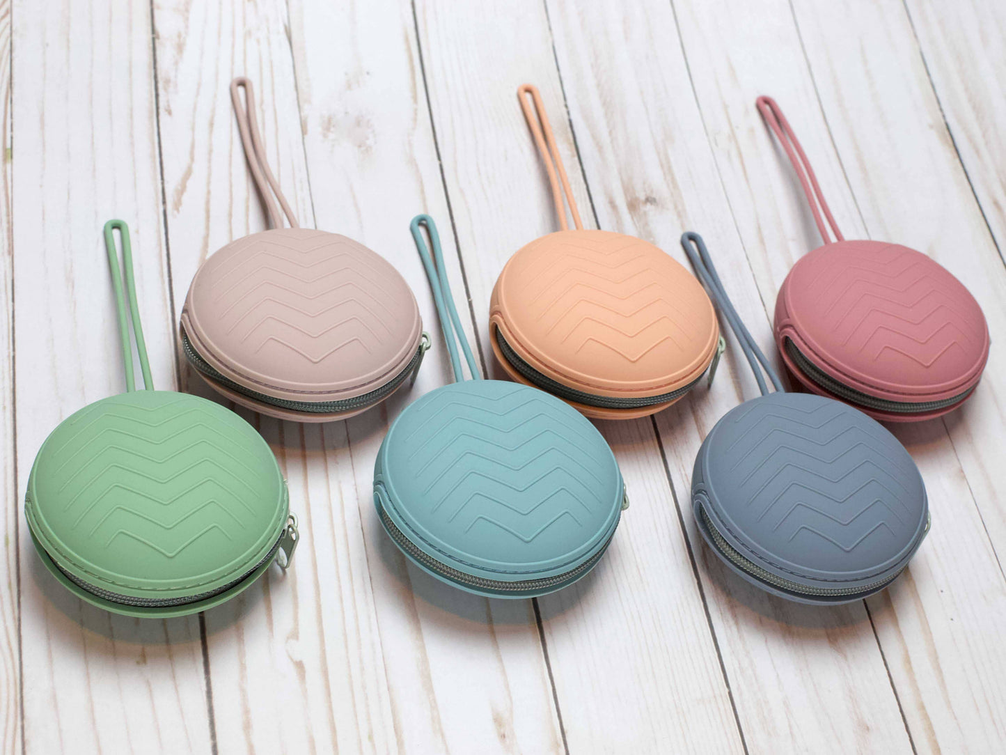 Round Storage Pouches - Pastel