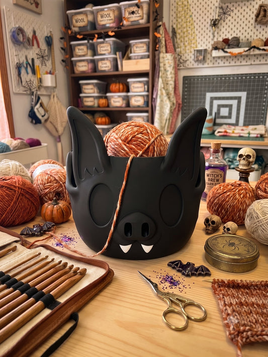 Fang-tastic Bat Yarn Bowl