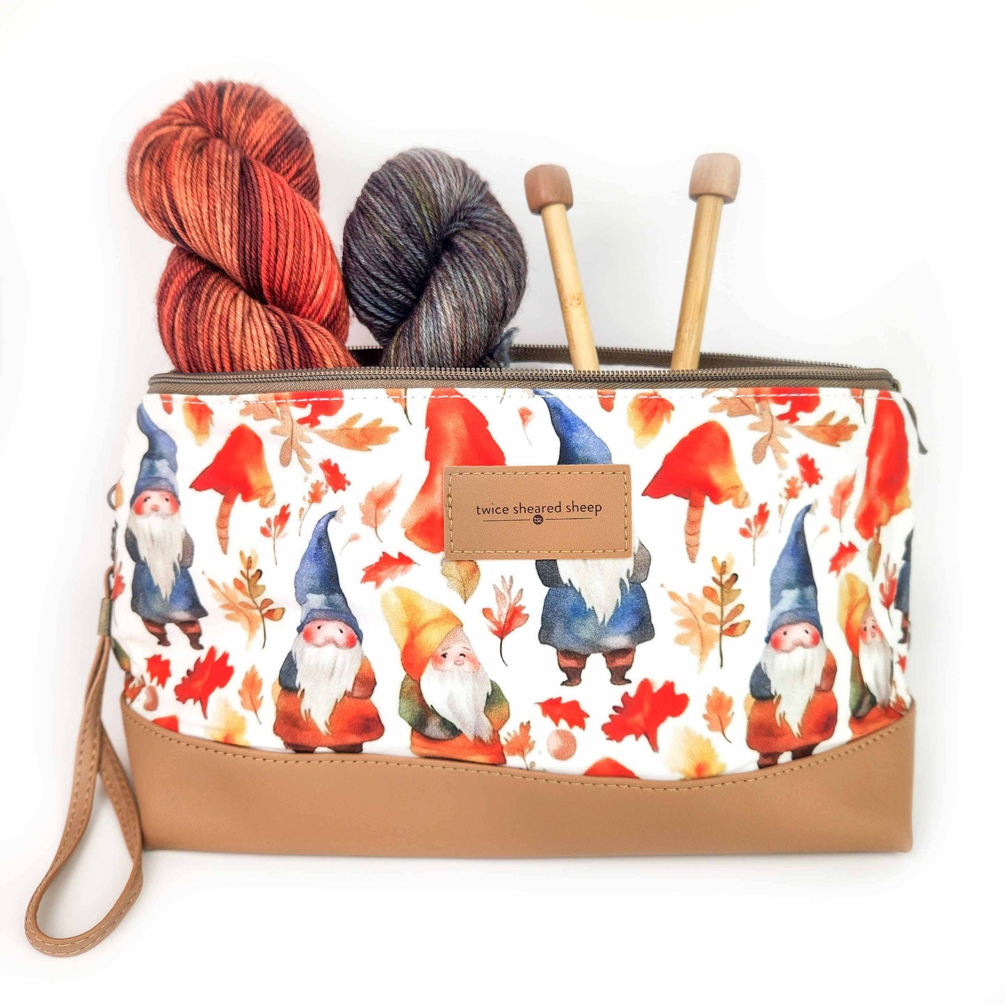 Sac à Projet de Tricot Zippé Moyen Gnome Friends Trinity