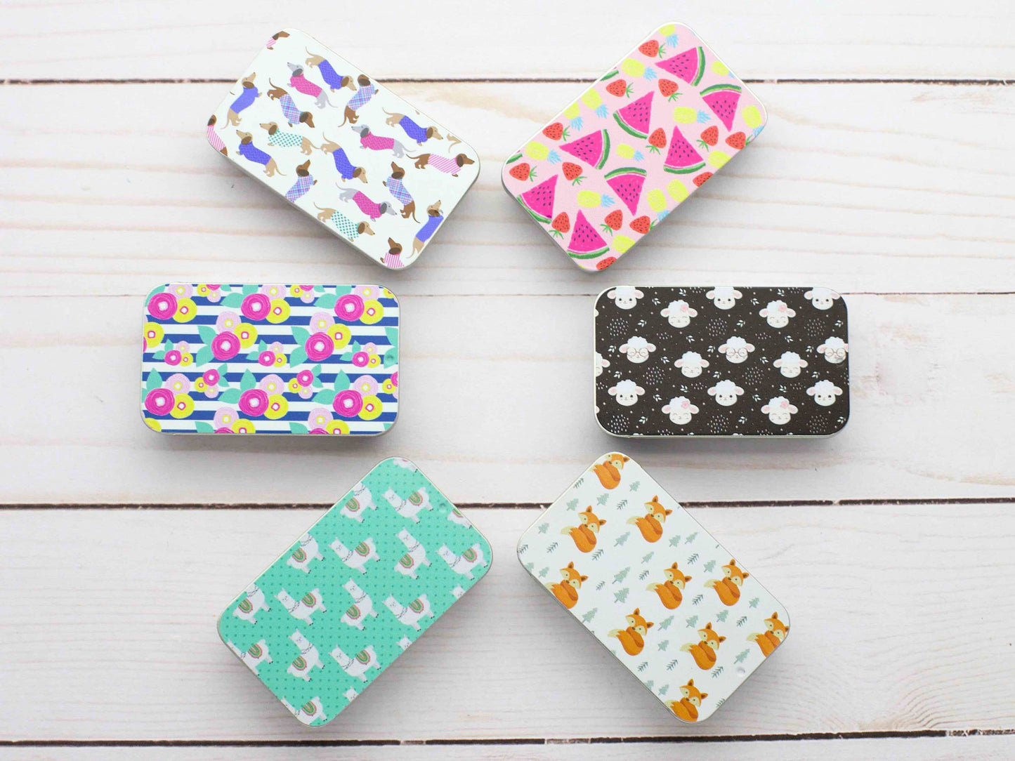 Print Slide Top|  Storage Tins