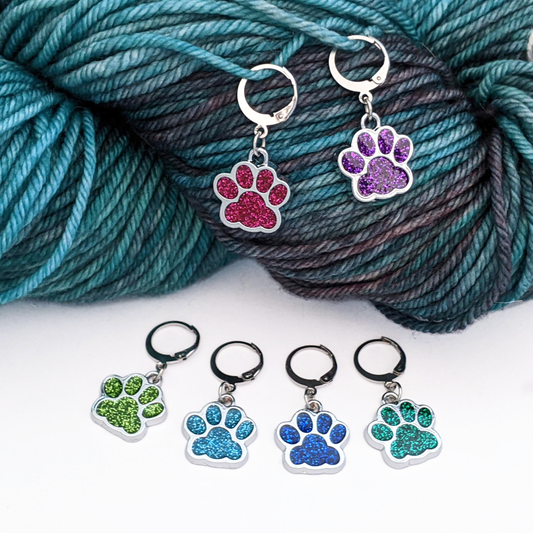 Marqueurs de mailles verrouillables Sparkle Paws - Lot de 6